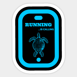 Run means run no matter what. Sticker